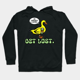 GET LOST. DUCK LOGO GREEN Hoodie